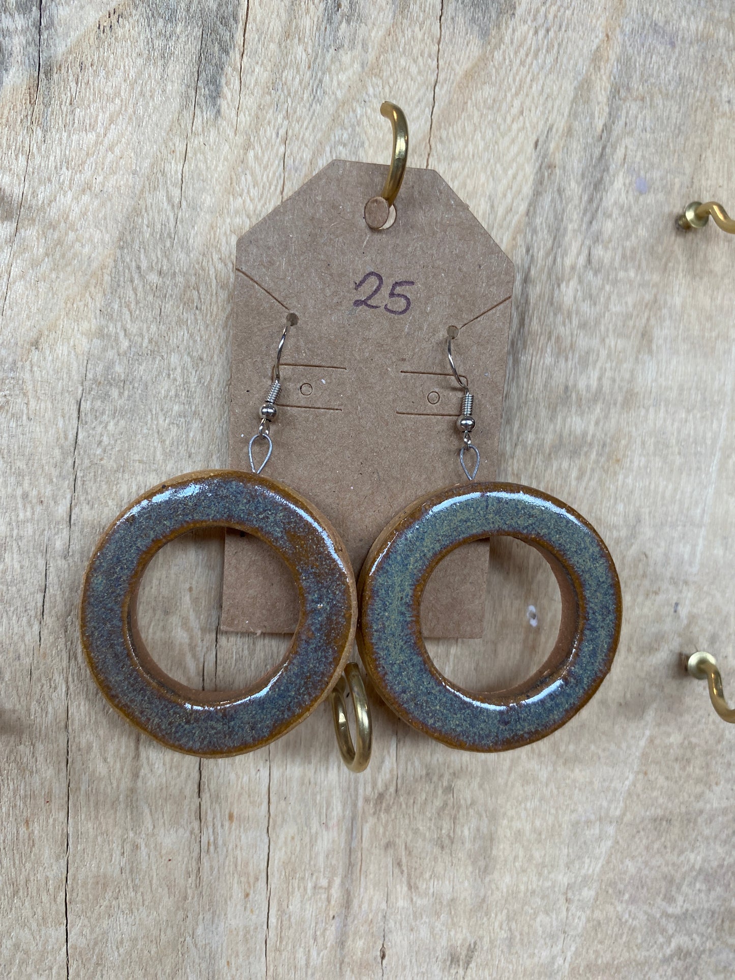 Antique Iron Hoop Earrings
