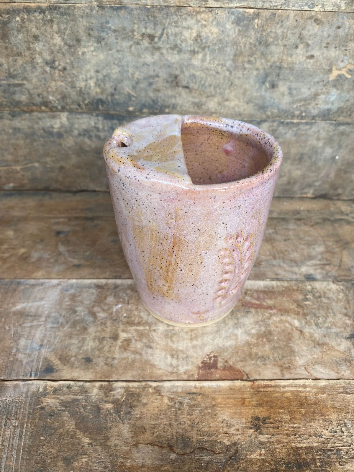 Pink Leaf Sipper
