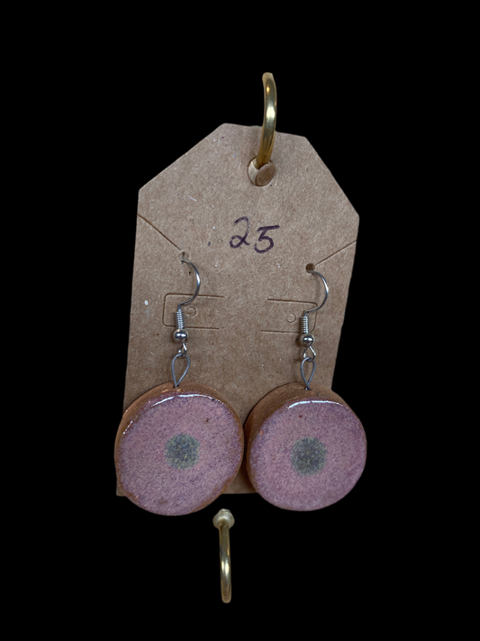 Pink Dot Earrings