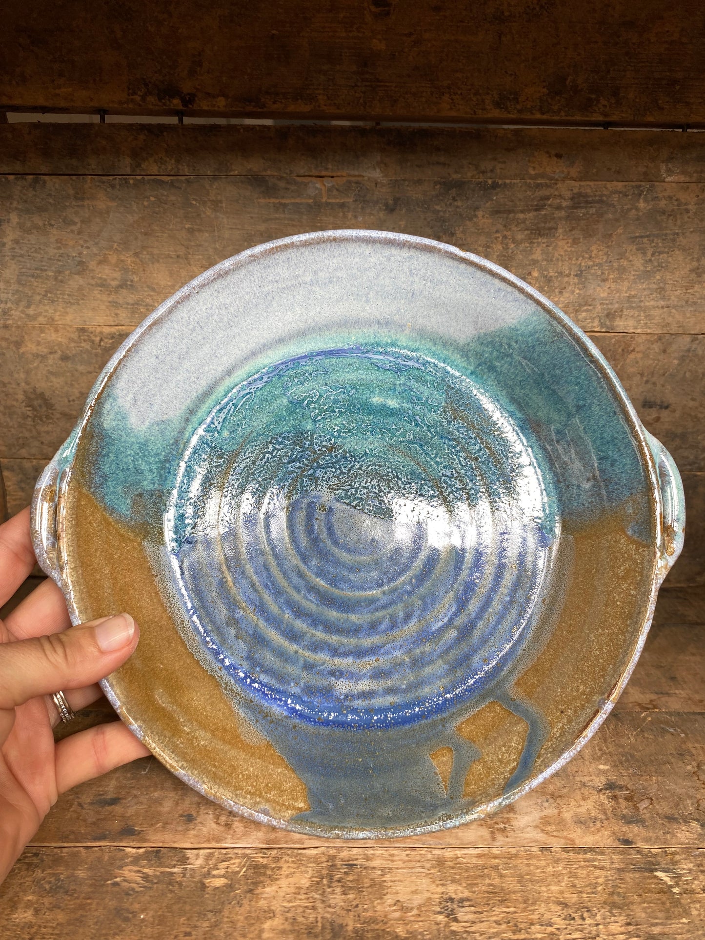 Earth, Water, Sky Pie Plate