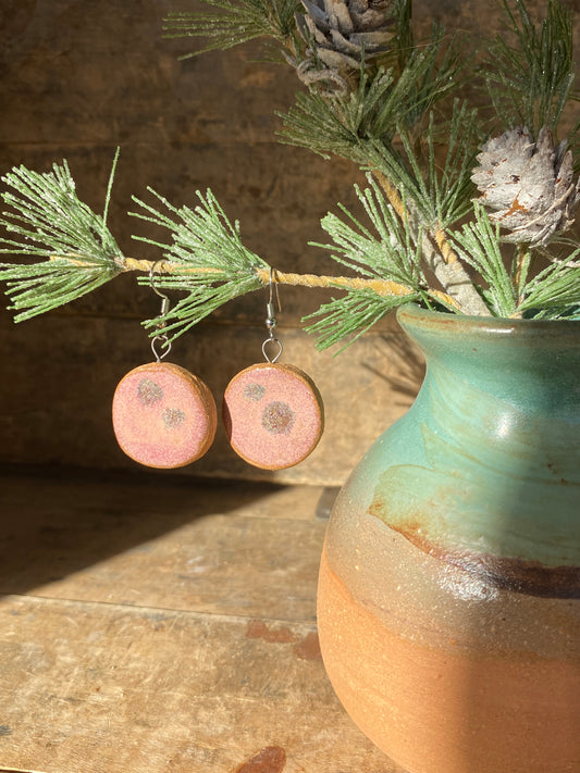 Wild Clay Pink Earrings