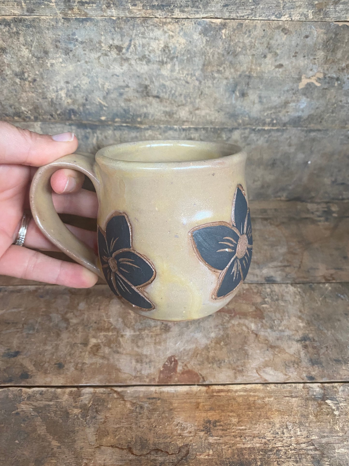 Wild Clay Flower Mug