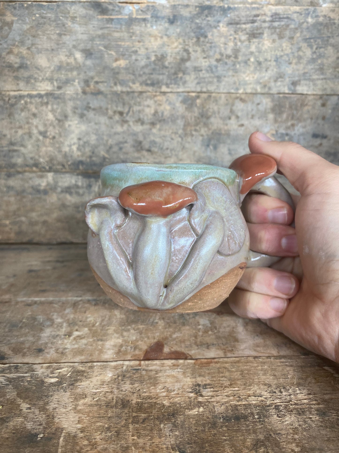 Wild Clay Mushroom Mug