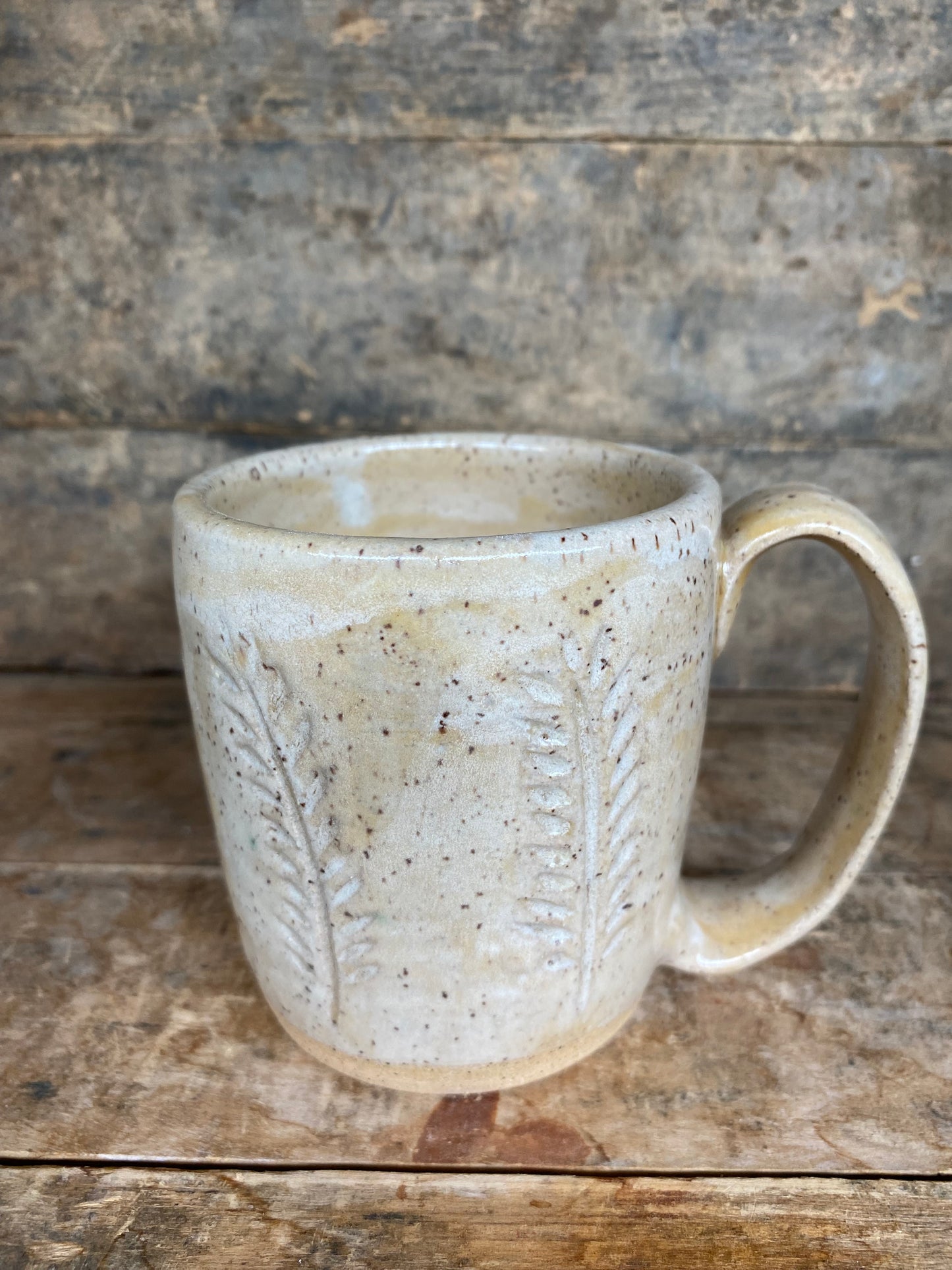 Milky Quartz Leaf Mug