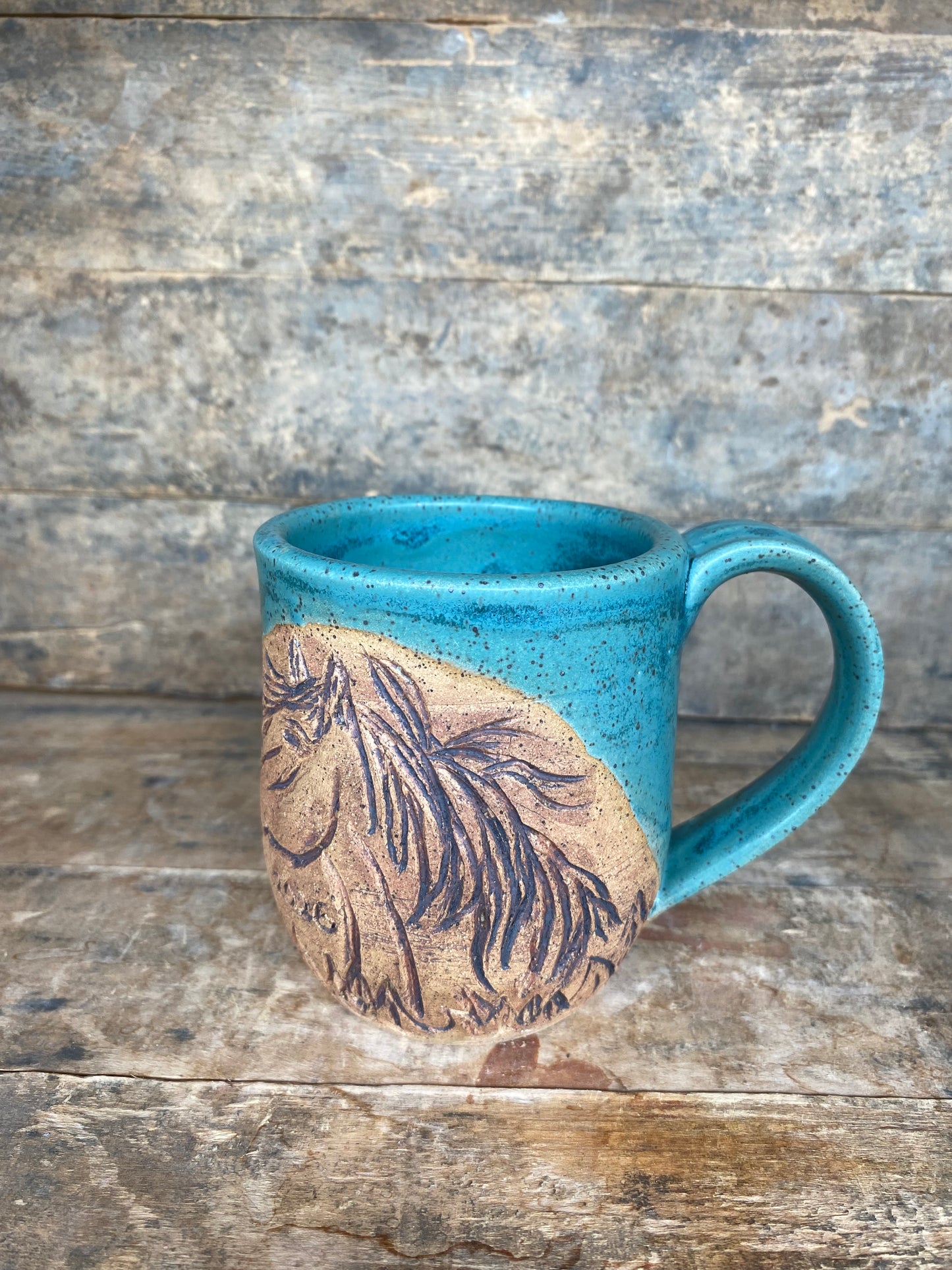Green Horse Mug