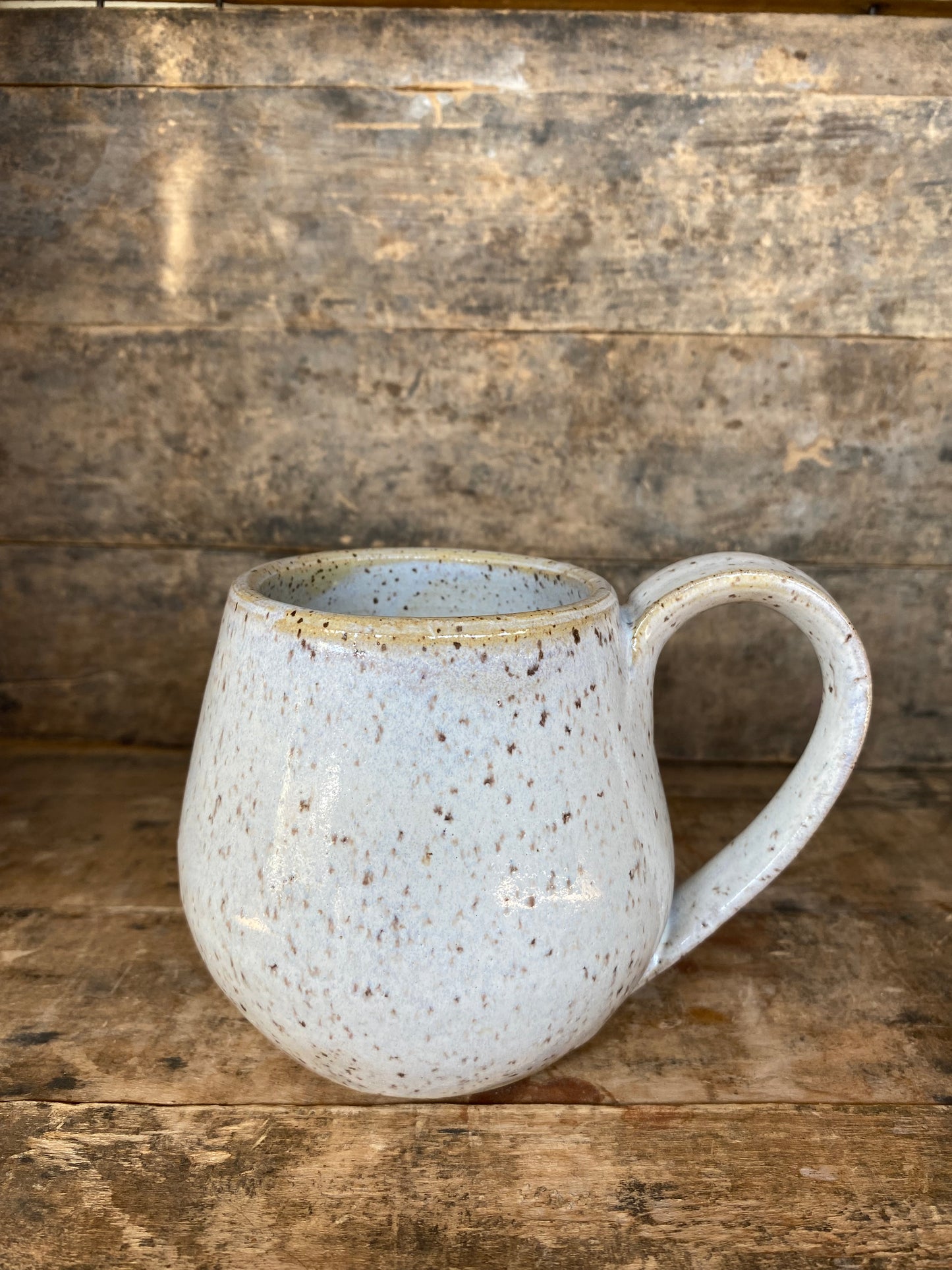 Large Speckled Snow Mug