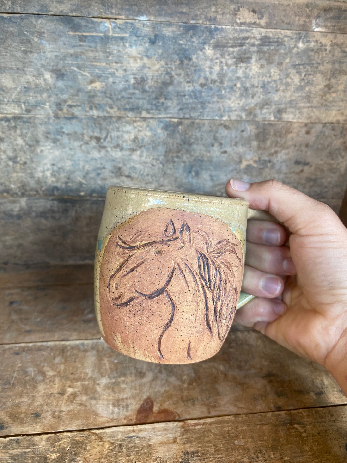 Green Horse Mug