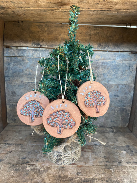 Wild Clay Tree Ornament