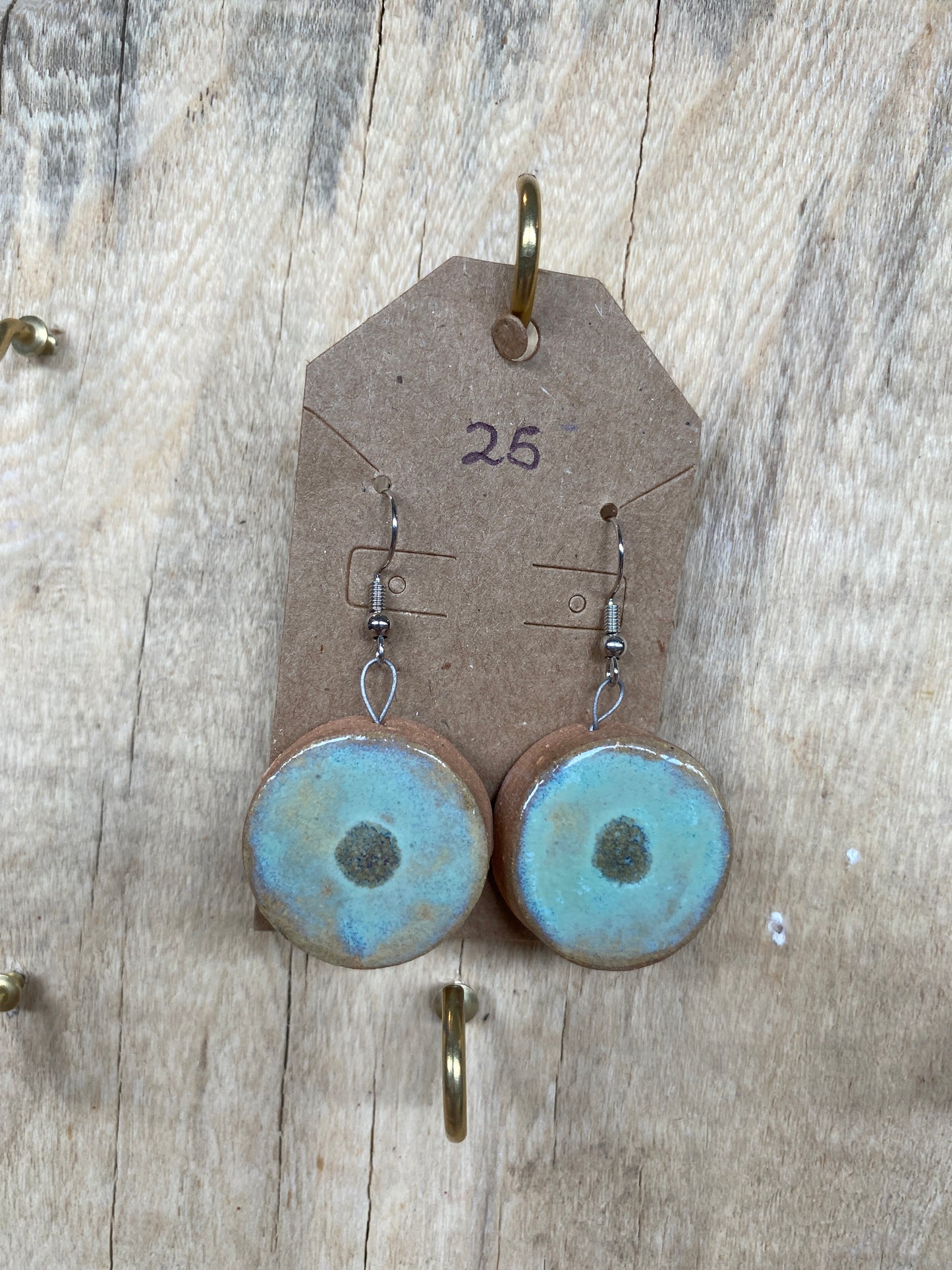 Green Dot Earrings