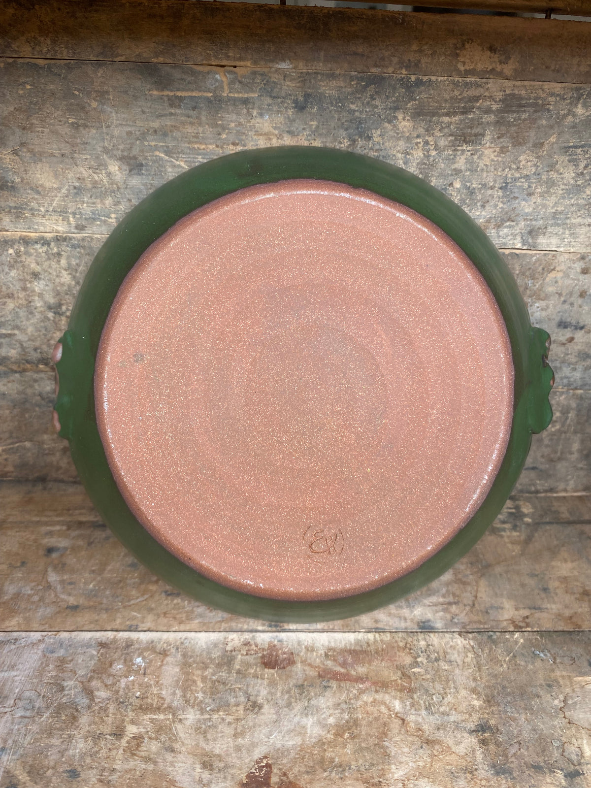 Blushing Green Pie Dish