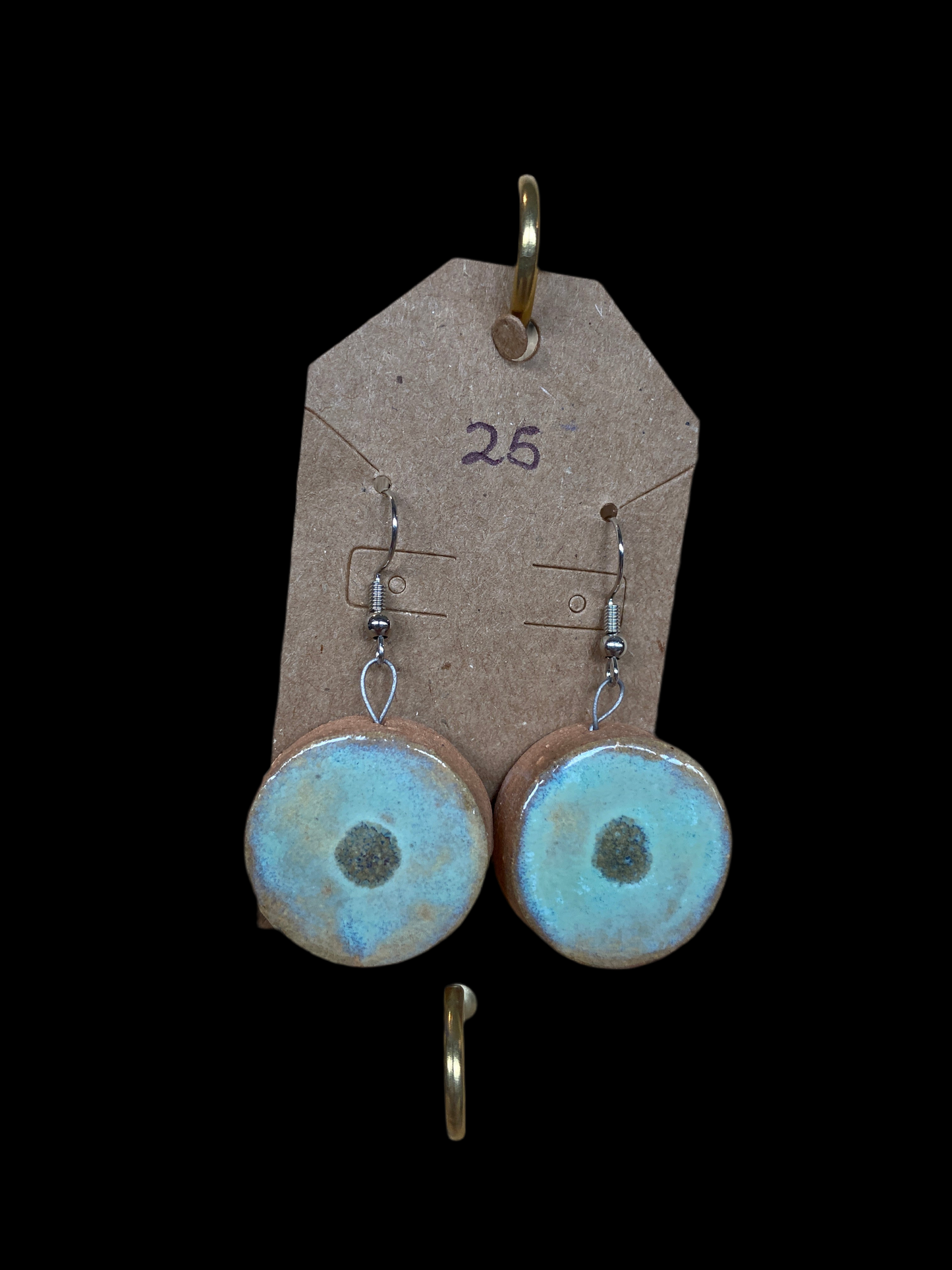 Green Dot Earrings