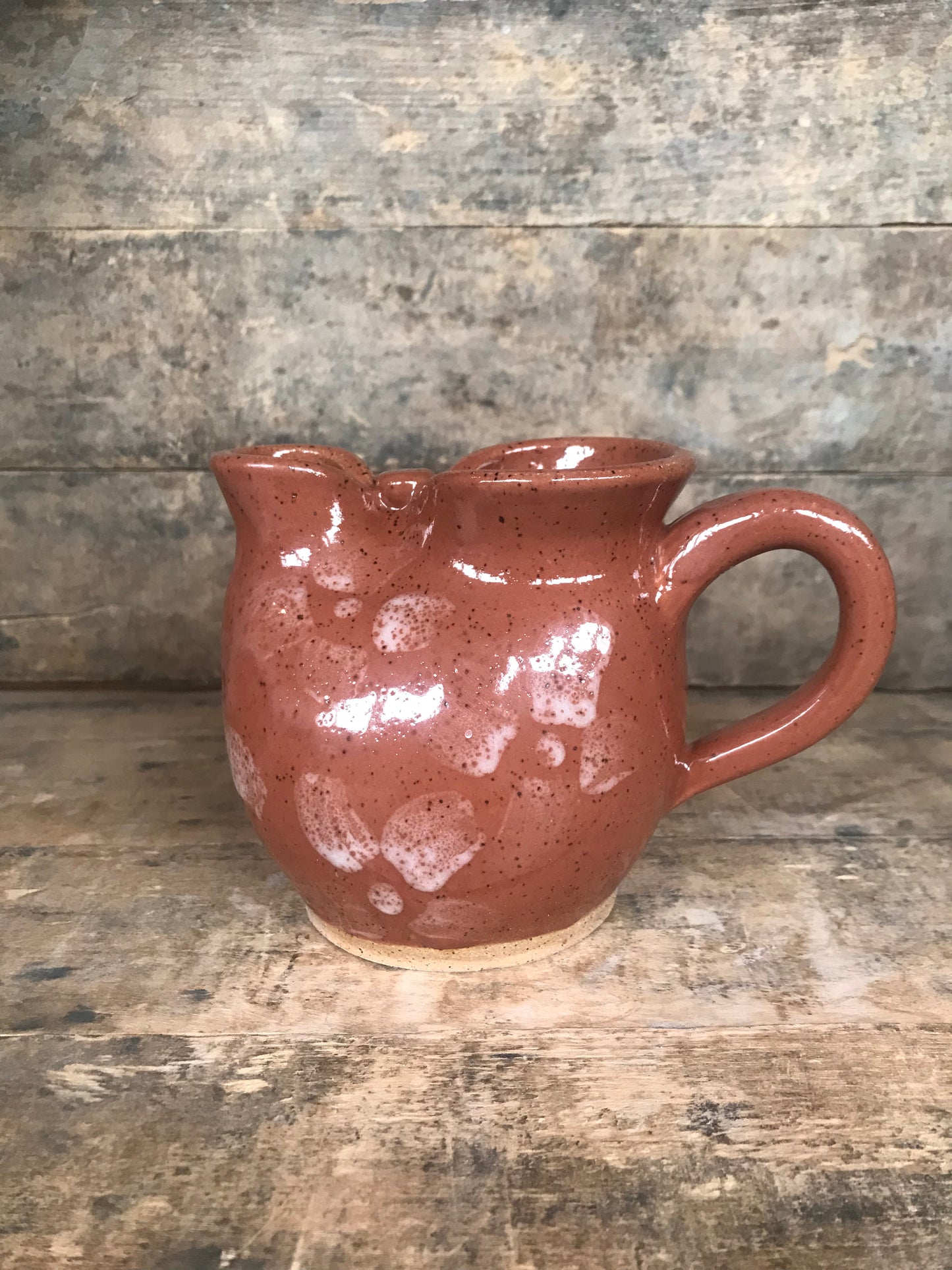 Red Pinched Creamer