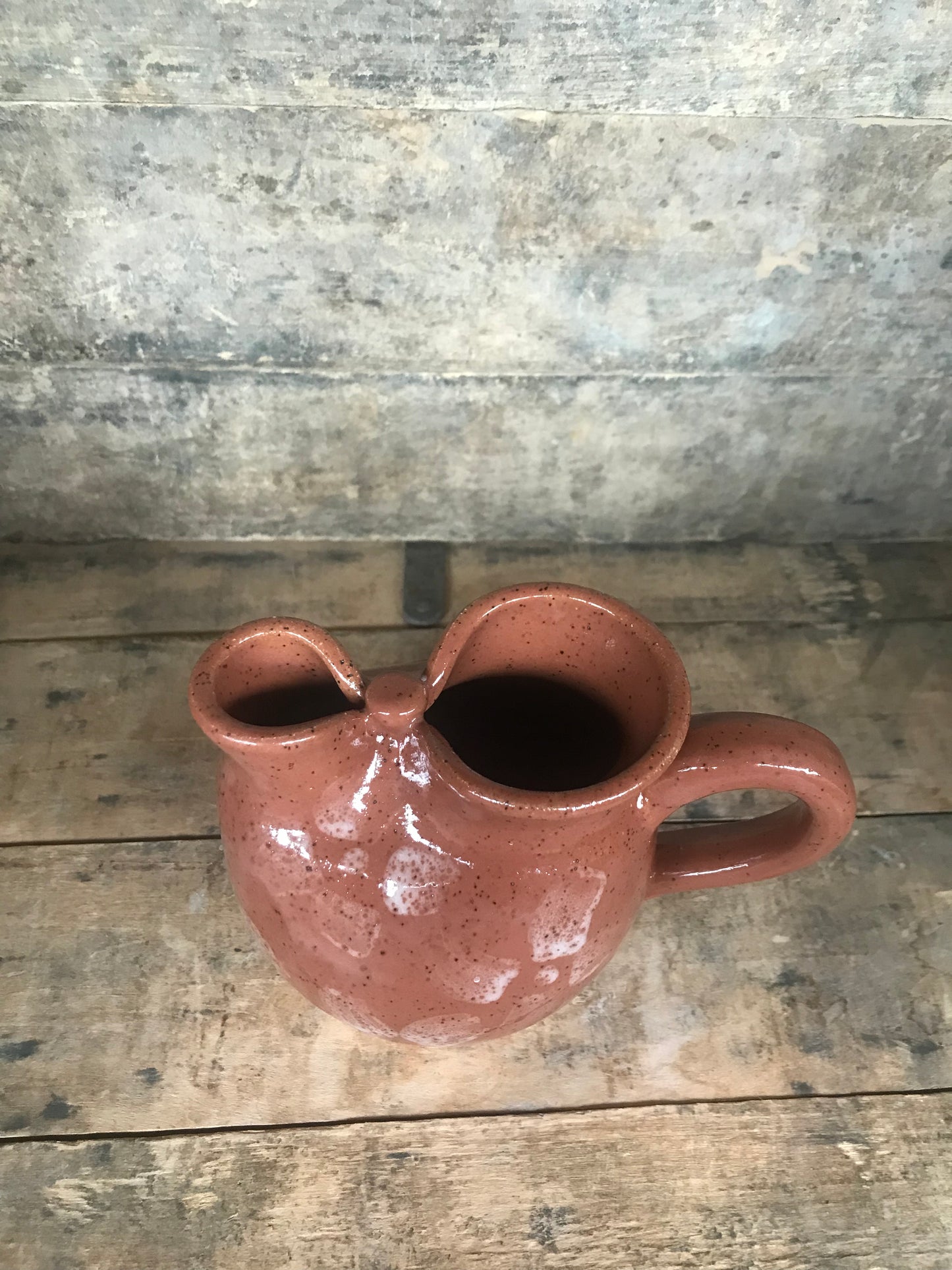 Red Pinched Creamer